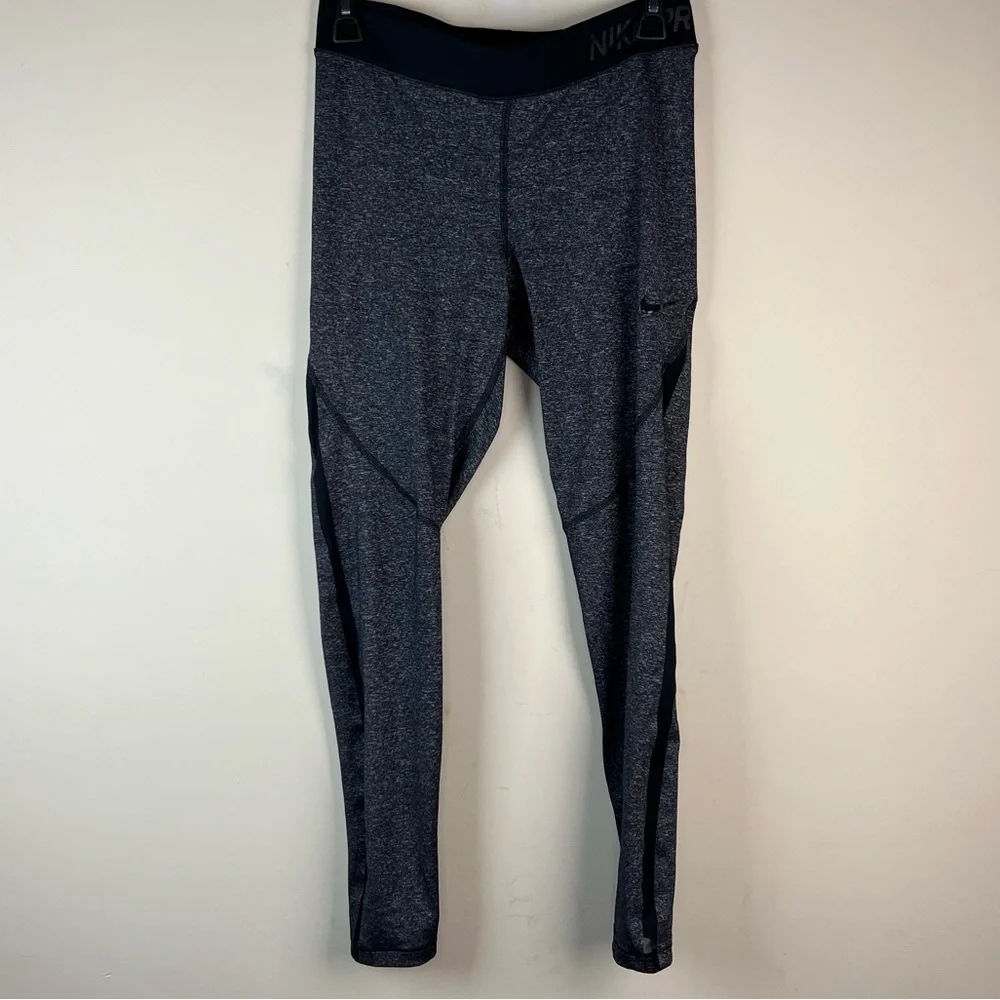 Nike Pro Hyper Cool Gray Leggings, Large